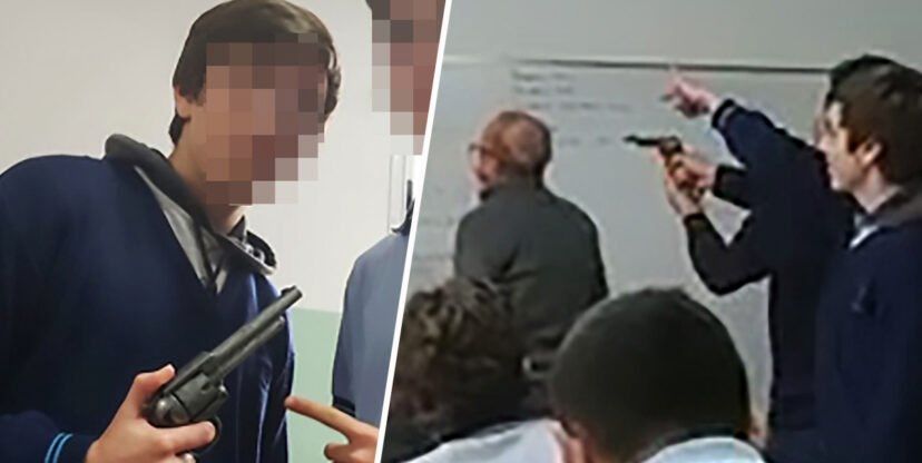 صحنه‌ای وحشتناک در یکی از مدارس آرژانتین! 