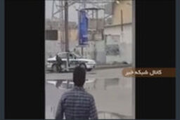 لحظه شهادت مامور پلیس وسط شهر شادگان