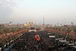 حال و هوای زائرین در غروب اربعین کربلا 