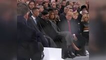 چرت‌زدن پادشاه مراکش و نگاه معنادار ترامپ!