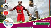 خلاصه بازی پرسپولیس 5 - 0 شاهین شهرداری بوشهر