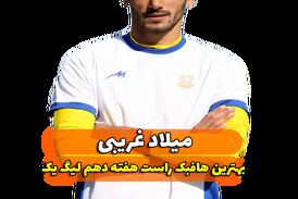 اختصاصی/میلادغریبی ؛ بهترین هافبک راست هفته دهم لیگ یک/فیلم