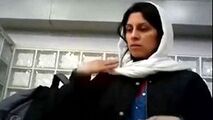 لحظه دستگیری نازنین زاغری در فرودگاه
