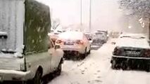  بلایی که برف امروز به سر مردم کرج آورد!