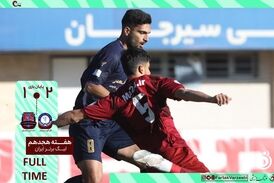 خلاصه بازی گل گهرسیرجان 2 - نساجی مازندران 1