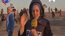 لحظه مجروحیت خبرنگار العالم حین پخش زنده