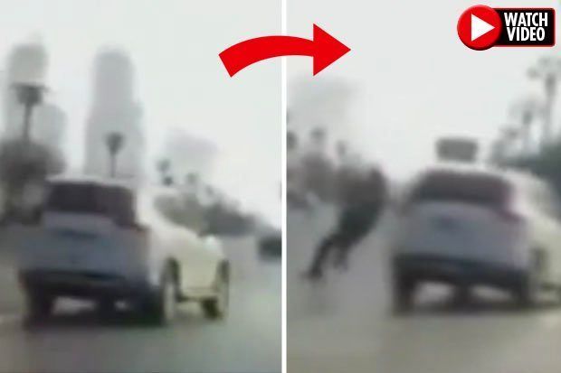 ویدئوی تصادف عجیبی که خبرساز شد!