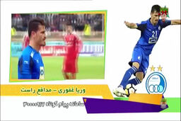 معرفی کاندیدای برترین مدافع راست لیگ برتر در سال 97