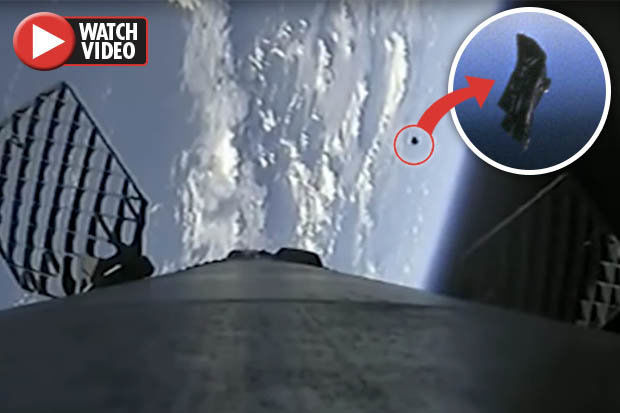 عبور ماهواره جاسوسی فرازمینی‌ها از کنار راکت فالکن ۹!