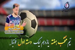 اختصاصی/ سینا قنبرپور ؛ بهترین هافبک چپ هفته یازدهم لیگ یک/فیلم
