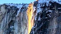 پدیده‌‎ای زیبا به نام آبشار آتش+ فیلم