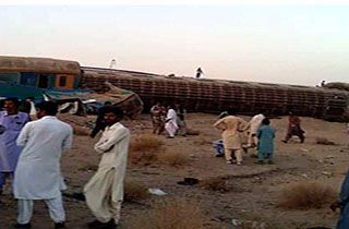 فیلمی از حادثه خروج قطار زاهدان به تهران از روی ریل