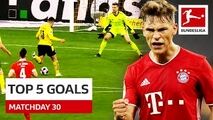 5 گل برتر هفته 30 بوندسلیگا