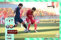 خلاصه بازی فولاد 2 - ملوان 1