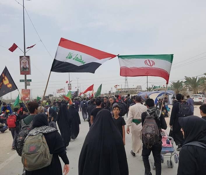 نوحه خوانی عراقی‌ها برای دعوت از ایرانی‌ها در اربعین!