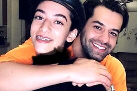 عشق و عاشقی لورفته رضا بهرام با دختر جوان+فیلم و عکس 