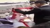 رسم عجیب کتک زدن عروس در روز ازدواج