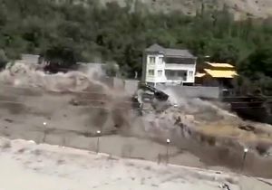 لحظه هولناک جاری شدن سیل در گزنک مازندران