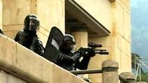فیلم/درگیری پلیس کلمبیا با دانشجویان معترض 