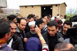 فریادهای بانوی ترکمن در حضور رئیس جمهور