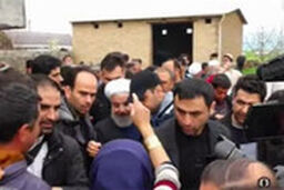 فریادهای بانوی ترکمن در حضور رئیس جمهور