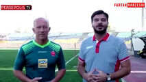 صحبت های کالدرون در حاشیه تمرین پرسپولیس