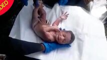 لحظه پیدا شدن نوزاد در آشغال!