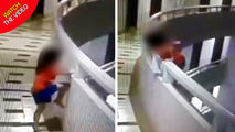 لحظه وحشتناک سقوط دختر خردسال از بالکن طبقه ۱۱ هتل