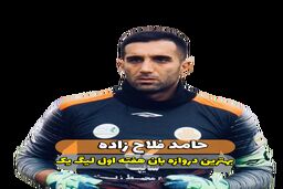 حامد فلاح زاده؛ بهترین دروازه‌بان هفته اول لیگ یک 