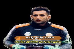 حامد فلاح زاده؛ بهترین دروازه‌بان هفته اول لیگ یک 