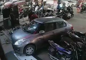 له کردن یک مرد در پارکینگ توسط راننده ناشی