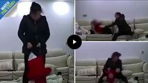 رفتار وحشتناک پرستار شیطان صفت با کودک ۱۰ ماهه!