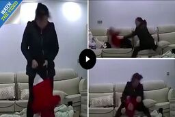 رفتار وحشتناک پرستار شیطان صفت با کودک ۱۰ ماهه!