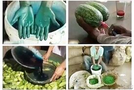 پشت صحنه میوه های خوش رنگ و لعاب