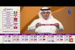 لحظه هیجانی اعلام نام ایران در قرعه‌کشی جام جهانی