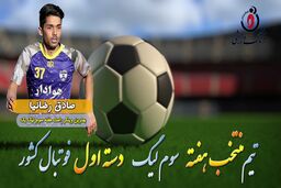 صادق رضانیا؛ بهترین وینگر راست هفته سوم لیگ یک/فیلم