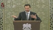 لحظه افت فشار خون بشار اسد در پارلمان جدید سوریه