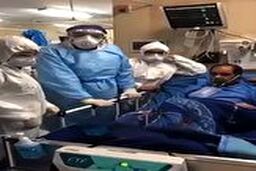 بهبود پیدا کردن یکی از مبتلایان به ویروس کرونا در بیمارستان مسیح دانشوری