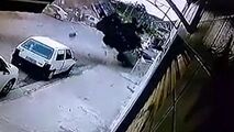 ویدیو/ پرواز وحشتناک یک کامیون در خیابان! 