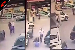 مجازات آنی سارق حین فرار در خیابان!