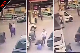 مجازات آنی سارق حین فرار در خیابان!