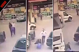 مجازات آنی سارق حین فرار در خیابان!