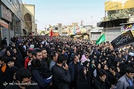 تصاویر هوایی از راهپیمایی جا ماندگان اربعین در تهران