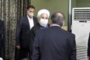 خوش و بش رییس‌جمهور با مجری پیشکسوت و نام‌آشنایِ خبر