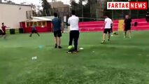 تنیس فوتبال با حضور گل محمدی،بیرانوند،منصوریان و میثاقی