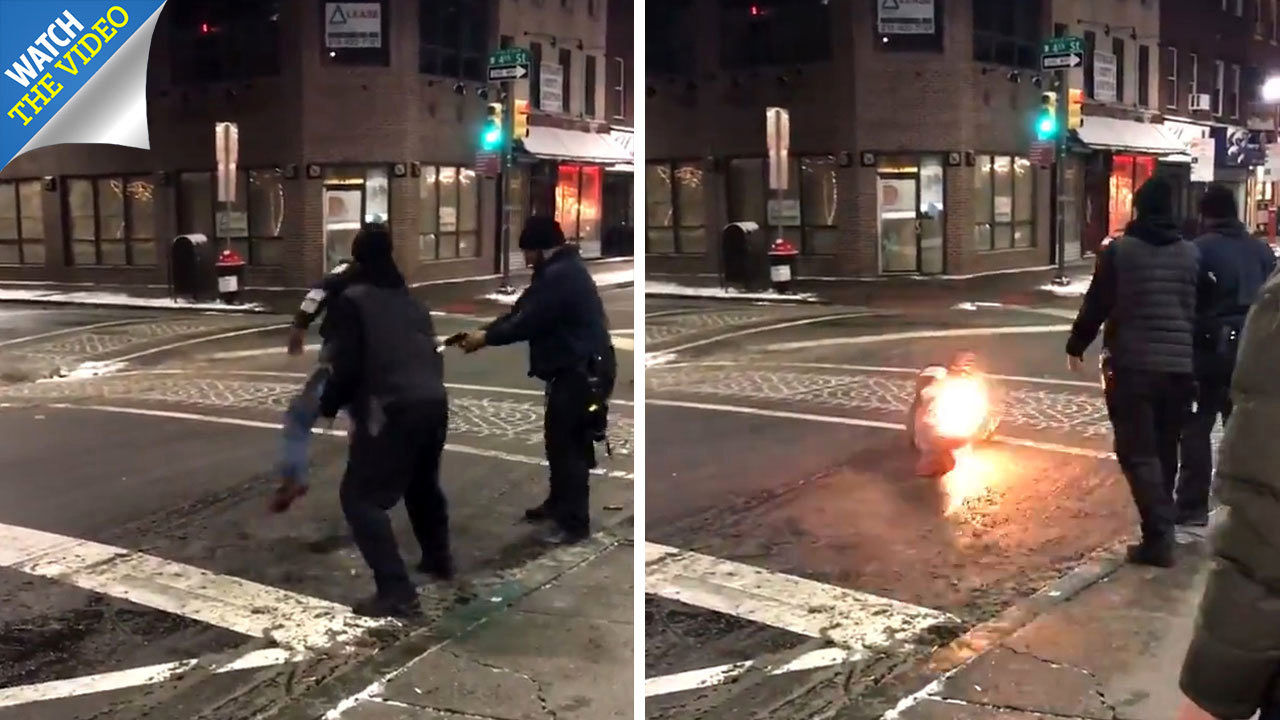 حمله نگهبانان امنیتی با شوکر به مشتری رستوران!