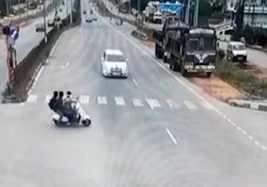 حادثه دلخراش در خیابانی در هند