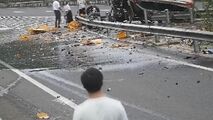 نجات معجزه‌آسای زن باردار از تصادف وحشتناک 