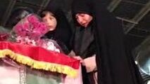 وداع جانسور دختران شهید طارمی با پدرگرانقدرشان