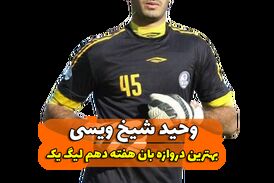 اختصاصی/ وحید شیخ ویسی؛ بهترین دروازه بان هفته دهم لیگ یک/فیلم
